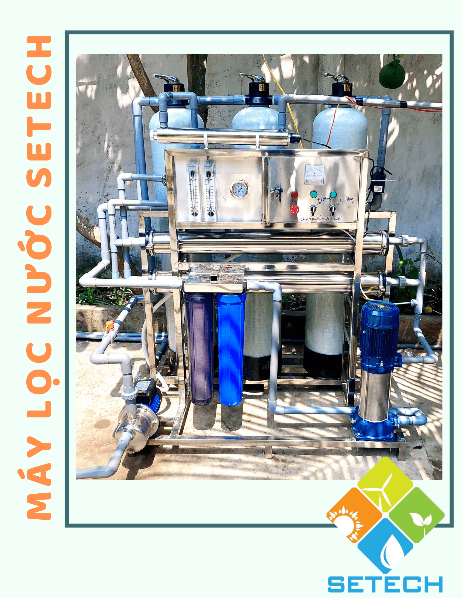 Nguyên lý hoạt động của máy lọc nước mặn thành nước ngọt công nghệ RO-SETECH-